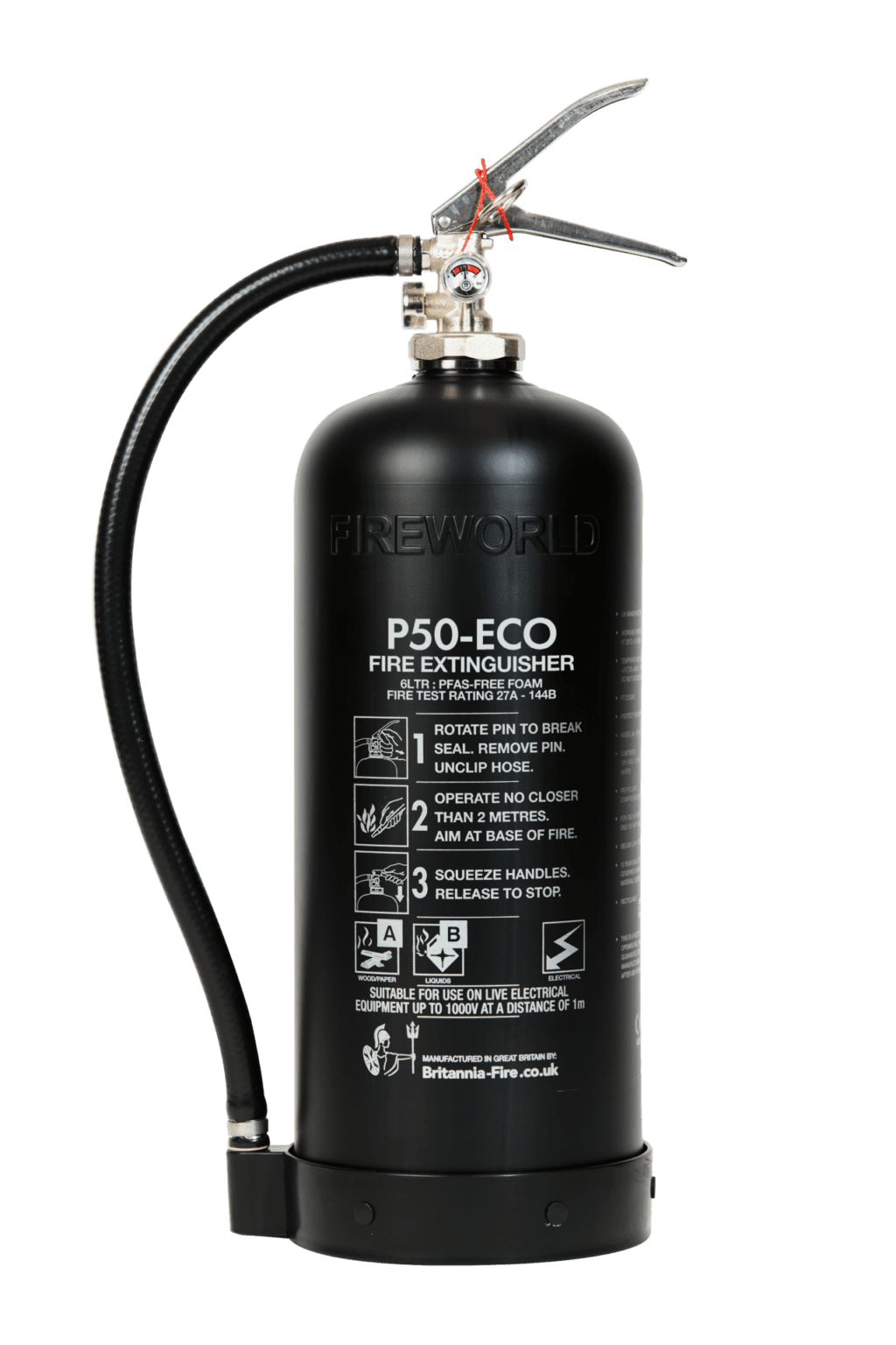 Britannia Fire Ltd. Description: Portable Fire Extinguishers
P50-F2;P50–P2;P50-W2;P50-F;P50-P;P50-W;P50-F9;P50-P9;P50-F-Class;P50-UFF6